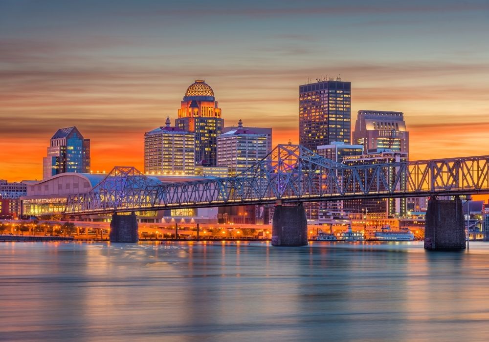 skyline of Louisville Kentucky